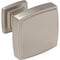 Jeffrey Alexander 1-1/4" Overall Length Satin Nickel Square Renzo Cabinet Knob 141SN - alternate 4